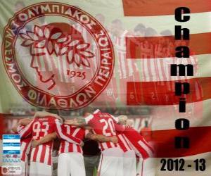 yapboz Olympiakos Pire, Süper Lig 2012-2013 şampiyonu